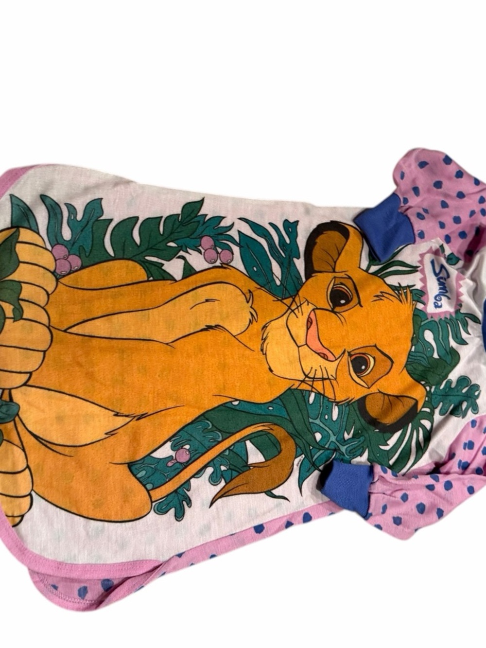 Vintage 90s Disney Lion King Simba Girls Sleep Shirt Nightgown Dress Size 3T - Picture 3 of 4